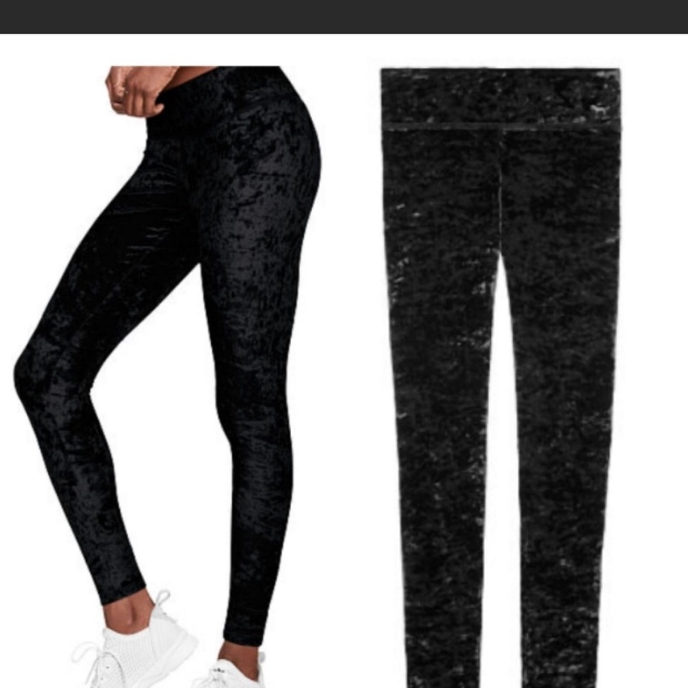 NWOT PINK VELVET LEGGINGS